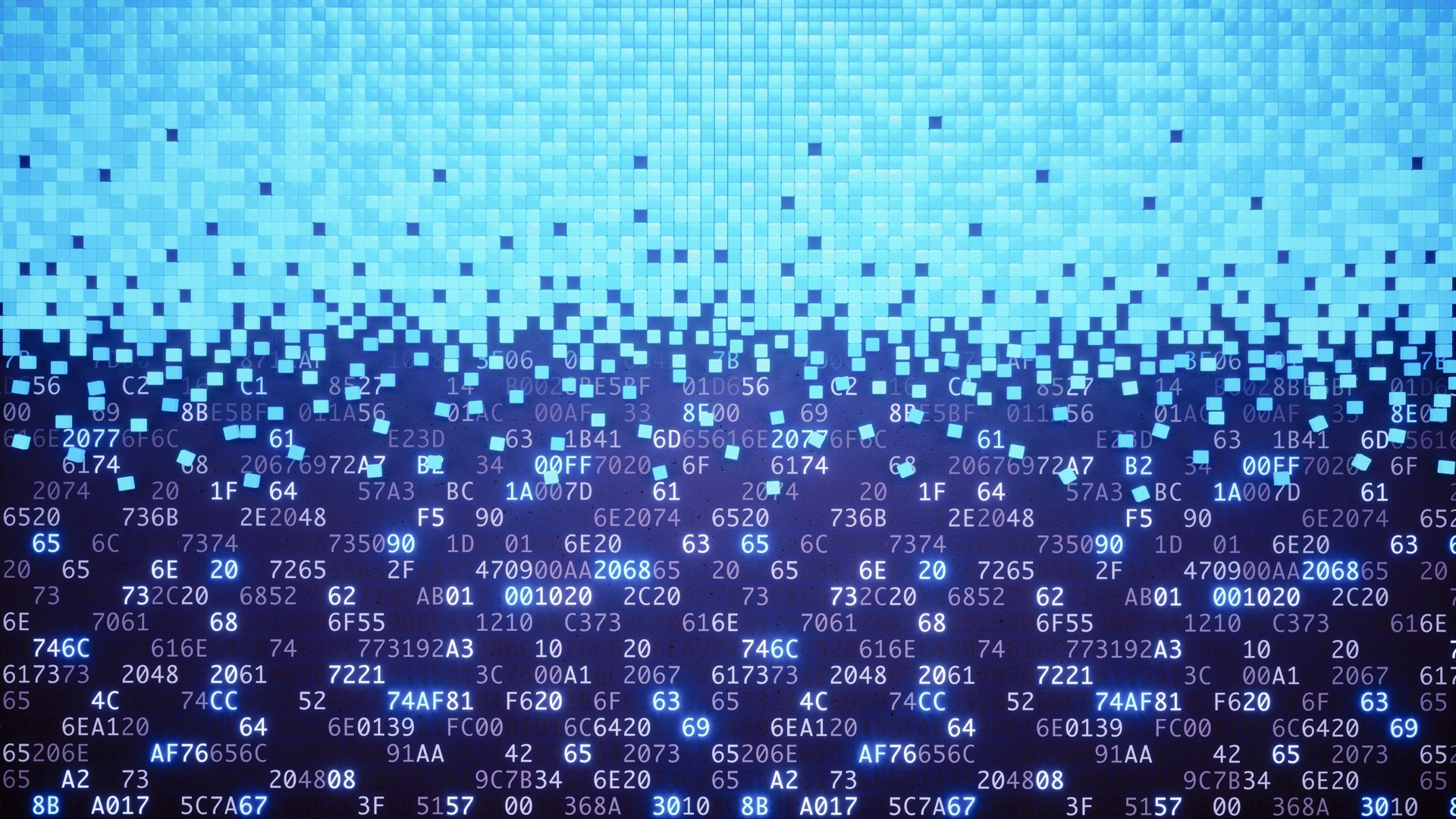 Blue data mining structure on binary numbers